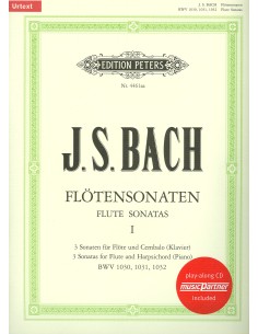 BACH J.S.-Sonatas Vol.1: nº 1 a 3 para Flauta y Piano (Urtext) (Soldan) (Inc.CD) (Ultimas Unidades)