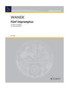 WANEK F.K.-Impromptus (5) para Fagot y Guitarra (Schwartz)