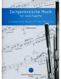 CASPER B.-Zeitgenoessische Musik (Contemporay Music) para 2 Fagotes (Hahnchen)