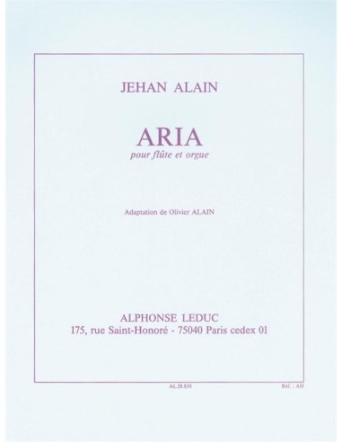 ALAIN J.-Aria per flauto e organo
