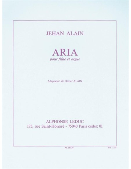 ALAIN J.-Aria per flauto e organo