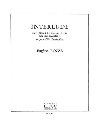 BOZZA E.-Interlude para Flauta de Pico Alto (Flauta)