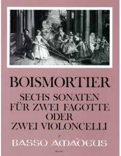 BOISMORTIER J.B.-Sonatas (6) Op.14 para 2 Fagotes (2 Violoncellos) (Morgan)