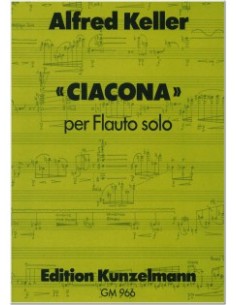 KELLER A.-Cyacon per flauto