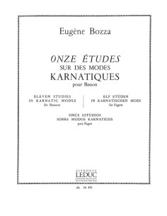 BOZZA E.-Estudios (11) sobre Modos Karnaticos para Fagot
