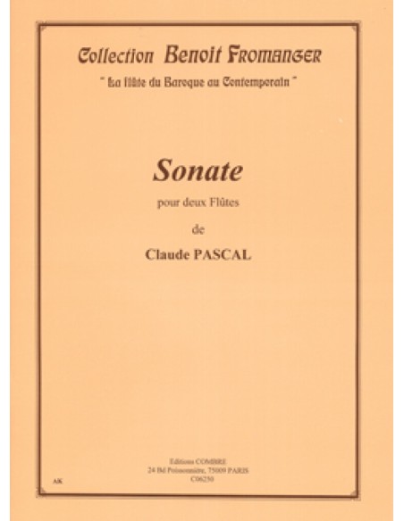 PASCAL C.-Sonate para 2 Flautas