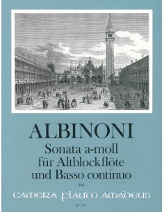 ALBINONI T.-Sonata en La menor para Flauta de Pico Alto y Piano (Joelson)