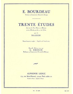 BOURDEAU E.-Estudios (30) para Fagot (Dherin)