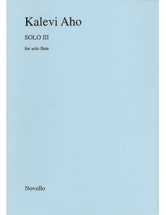 AHO K.-Solo III para Flauta