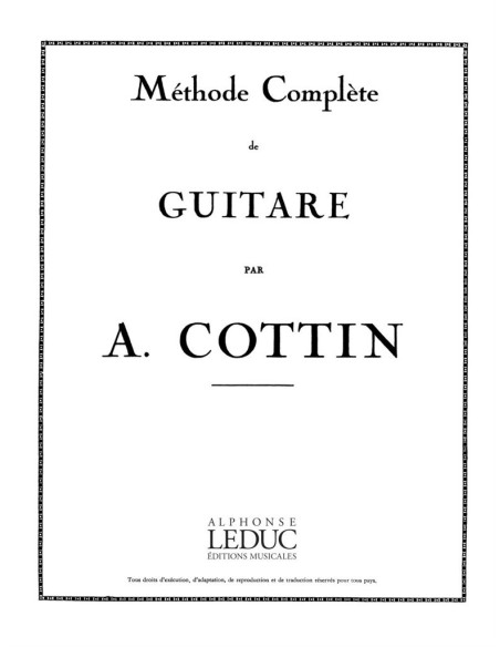 COTTIN M.-Methode Completo per Chitarra