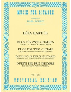 BARTOK B.-Duos per 2 Chitarre (Scheit)