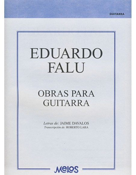 FALU E.-Works per chitarra (Lara/Davalos)