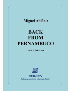 ABLONIZ M.-Back from Pernambuco (bossa nova) for Guitar