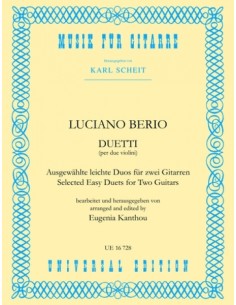 BERIO L.-Duetti para 2 Guitarras (Scheit/Kanthou)