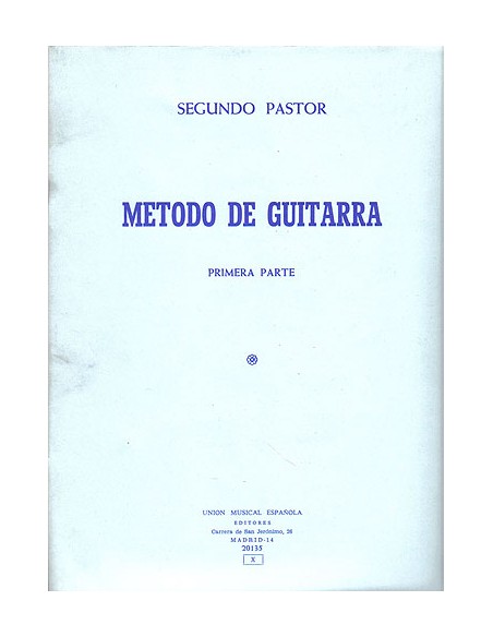 PASTOR S.-Method Vol.1 pour guitare