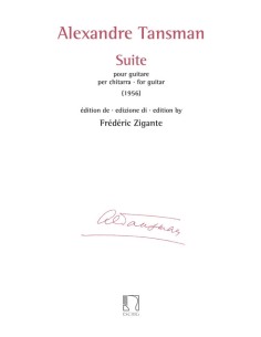 TANSMAN A.-Suite per chitarra (Zigante)