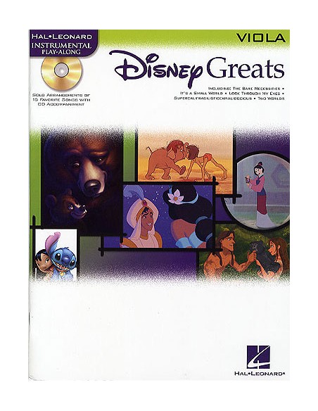 DISNEY-Greats para Viola (Book/Online Audio)