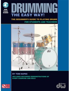 HAPKE Tom-Drumming The Easy Way Beginners Guide for Drums (Inc.CD)