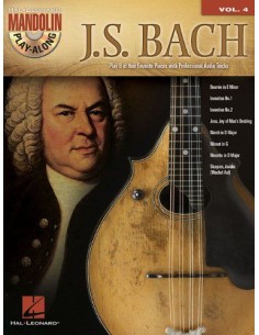 BACH J.S.-Mandolin Play Along Vol.4 para Mandolina (Inc.CD)