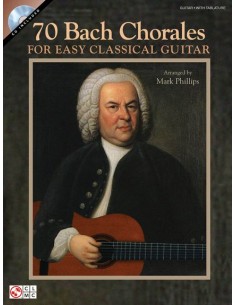 BACH J.S.-Choirs (70) for Guitar Tab Facil (Inc.CD)
