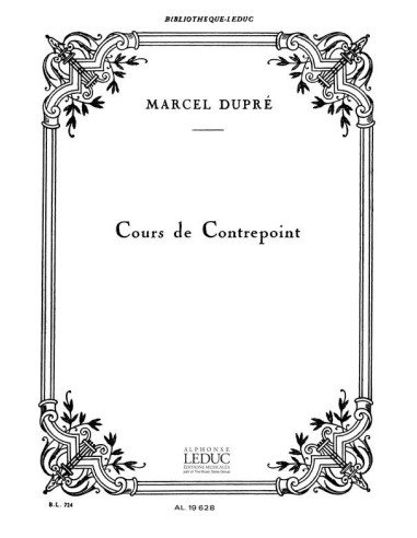 DUPRE M.-Cours de Contrepoint