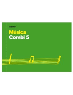 BLOCK MUSICAL-5 Pentagramas Enc.Grapas (Apaisado A5) Micro Perforado (Pentagrama y Cuadriculas) M55 (Ultimas Unidades)