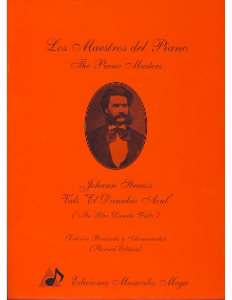 STRAUSS Johann-Vals "El Danubio Azul" Op.314 para Piano