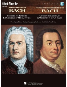 BACH J.S. y BACH J.C.-Concierto nº 5 en Fa menor (BWV:1056)Conc.Mib Mayor Piano y Orq.(Audio Online)
