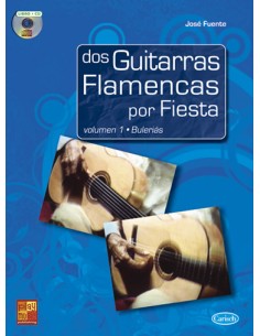 FUENTE J.-Dos Guitarras Flamencas por Fiesta Vol.1: Bulerias para Guitarra Tab (Inc.CD)