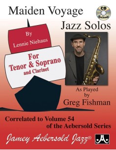 AEBERSOLD-Lennie Niehaus/Greg Fishman: Maiden Voyage Jazz Solos Tenor Sax, Soprano Sax, Clarinet (*)