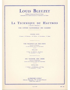 BLEUZET L.-Technique du Hautbois par Etude Rationelle des Gammes Vol.1 para Oboe
