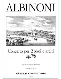 ALBINONI T.-Concierto Op.7 nº  8 en Re Mayor para 2 Oboes y Piano