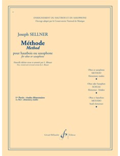 SELLNER J.-Method Vol.1: Elementary Studies for Oboe (Saxophone) (Bleuzet)