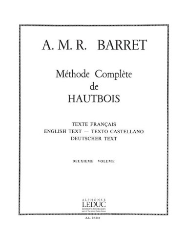 BARRET A.M.R.-Methode Complete Vol.2 for Oboe