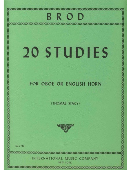 BROD H.-Studios (20) for Oboe (Stacy)