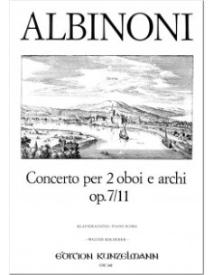 ALBINONI T.-Concierto Op.7 nº 11 en Do Mayor para 2 Oboes y Piano
