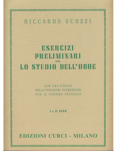 SCOZZI R.-Preliminary Exercises for Oboe