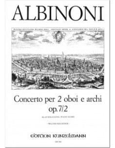 ALBINONI T.-Concierto Op.7 nº  2 en Do Mayor para 2 Oboes y Piano