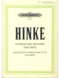 HINKE G.A.-Praktische Elementarschule (Elementary Method) for Oboe