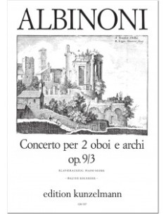 ALBINONI T.-Concierto Op.9 nº  3 en Fa Mayor para 2 Oboes y Piano