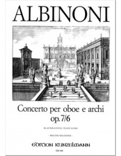 ALBINONI T.-Concierto Op.7 nº  6 en Re Mayor para Oboe y Piano