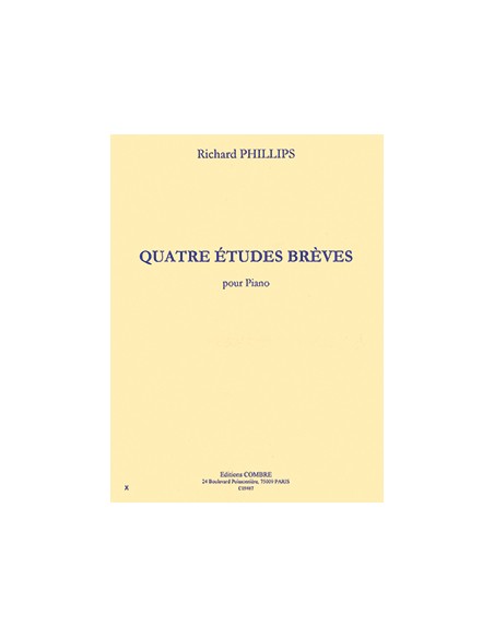 PHILLIPS R.-Dates courtes (4) pour piano