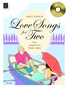 CORNICK M.-Love Songs for Two (Five beautiful arrangements) para Piano a 4 manos (Inc.CD)