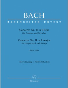 BACH J.S.-Concierto nº 2 en Mi Mayor (BWV:1053) para 2 Pianos a 4 manos (Urtext) (Breig)