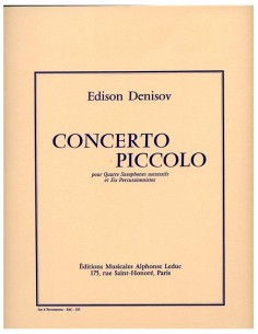 DENISOV E.-Concerto Piccolo para 4 Saxofones y 6 Percusionistas (Partes de Percusion)