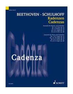 BEETHOVEN L.V.-Cadencias de los Conciertos para Piano (Schulhoff)