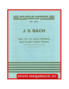 BACH J.S.-Jesus Alegria de los Hombres (Coral de la Cantata nº 147) para Piano