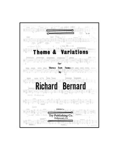 BERNARD R.-Thème et variations pour 3 toms