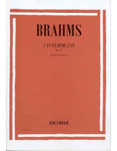 BRAHMS J.-Intermezzi Op.117 para Piano