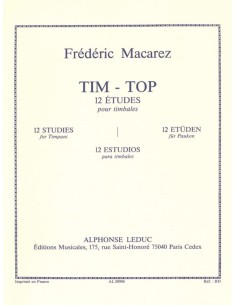 MACAREZ F.-Tim Top : 12 studios pour timbales